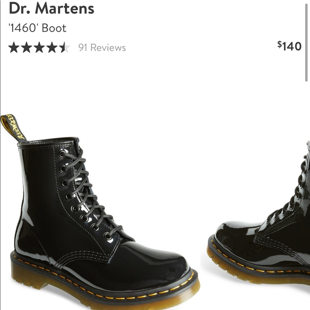 LIKE NEW Doc Martens 1460 Patent Lamper Leather 6